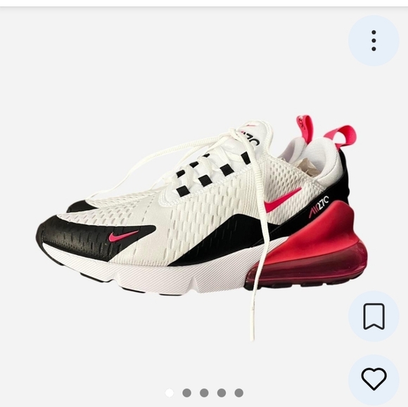 Brand New Nike Air 270 White and Black Sneakers Only tried on - Picture 3 of 5